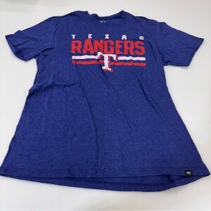 ‘47 Brand Texas Rangers Women’s Graphic T-Shirt Short Sleeve Top Size M Baseball